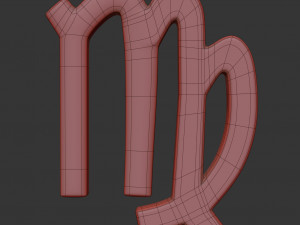 virgo sign Model 3D