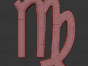 virgo sign 3D Model