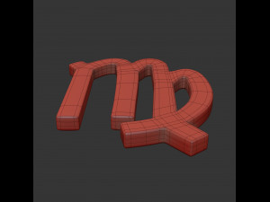 virgo sign Model 3D
