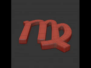 virgo sign 3D Model