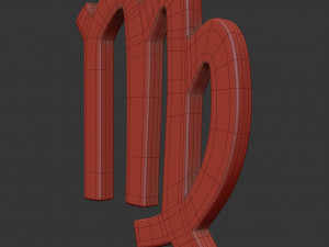 virgo sign Model 3D