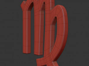 virgo sign 3D Model