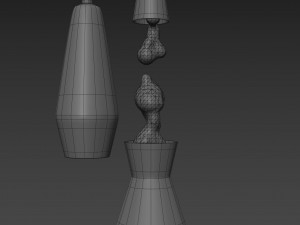 astro the original lava lamp black Model 3D
