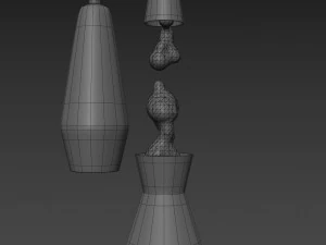 astro the original lava lamp black 3D Model