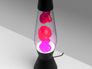 astro the original lava lamp black Model 3D