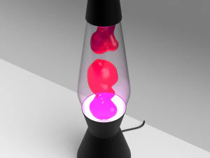 astro the original lava lamp black 3D Model