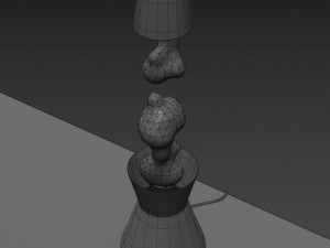 astro the original lava lamp black Model 3D
