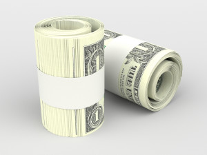 1 us dollar 3D Model
