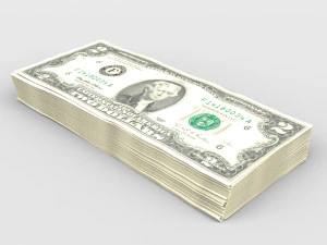 2 ABD doları 3D Model