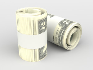 2 us dollars Modèle 3D