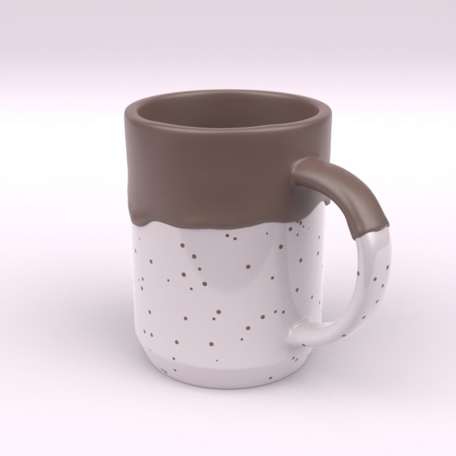 drip mug Model 3D .c4d .max .obj .3ds .fbx .stl .blend 