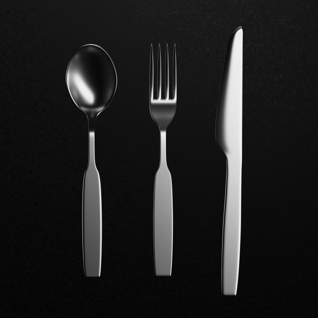 strelka cutlery Modelo 3D .c4d .max .obj .3ds .fbx .stl .blend 