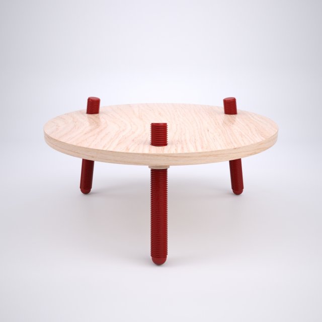 avvitamenti coffee table Modello 3D .c4d .max .obj .3ds .fbx .stl .blend 