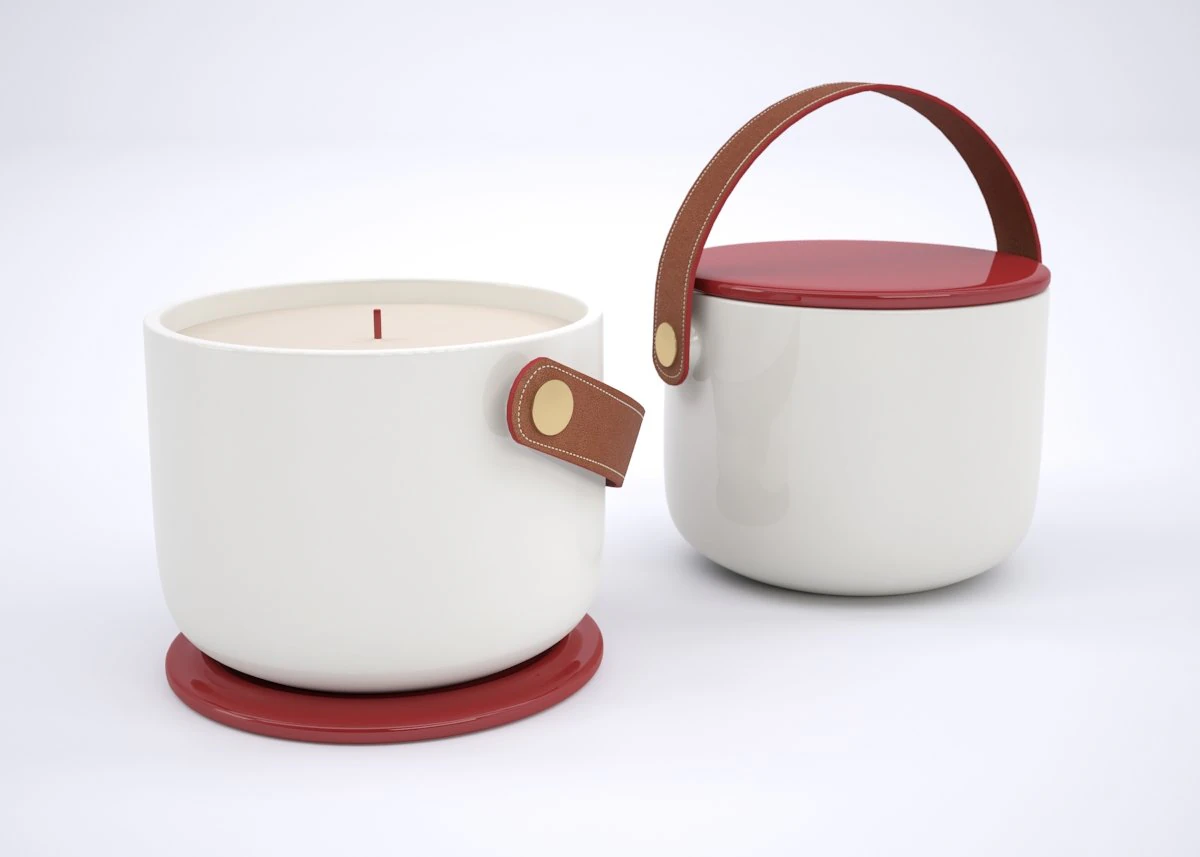 portacandele in ceramica Modello 3D .c4d .max .obj .3ds .fbx .stl .blend 