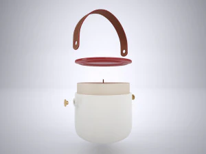 portacandele in ceramica Modello 3D