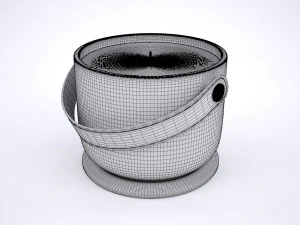 portacandele in ceramica Modello 3D