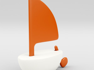 toy boat 3D 모델