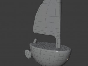 toy boat 3D 모델
