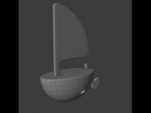 toy boat 3D 모델