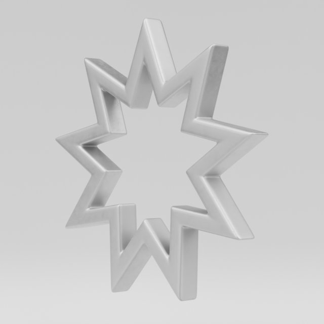 bahai symbol 3D-Modell .c4d .max .obj .3ds .fbx .stl .blend 
