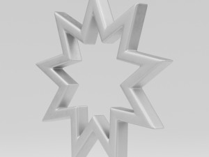 bahai symbol 3D मॉडल
