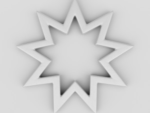 bahai symbol 3D-Modell