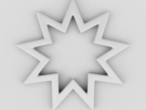 bahai symbol 3D Model