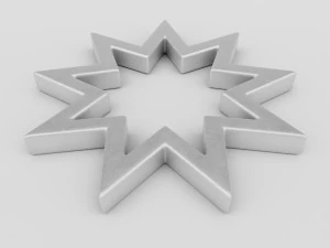 bahai symbol 3D Model