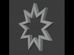 bahai symbol 3D-Modell