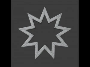 bahai symbol 3D Model