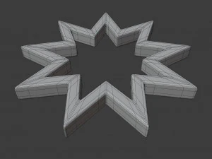 bahai symbol 3D Model