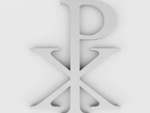 chi rho labarum symbol 3D Model