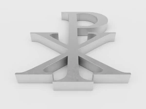 chi rho labarum symbol 3D Model