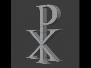 chi rho labarum symbol 3D मॉडल