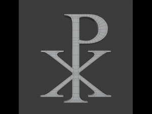 chi rho labarum symbol 3D मॉडल