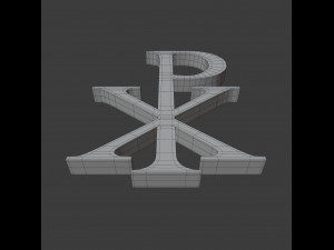 chi rho labarum symbol 3D मॉडल