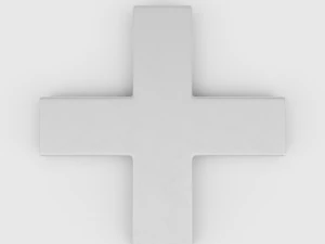 greek cross symbol 3D Model