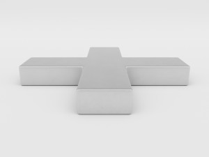 greek cross symbol Modèle 3D
