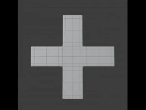 greek cross symbol 3D Model