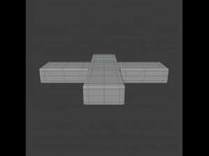 greek cross symbol 3D Model