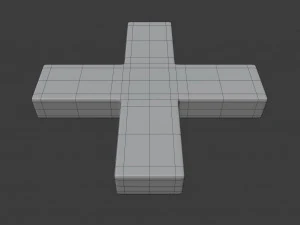 greek cross symbol 3D Model