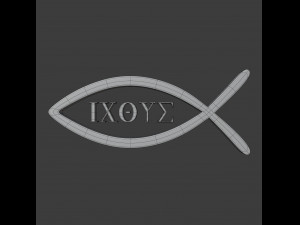 ichthys symbol 3D Model