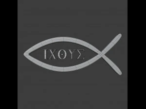 ichthys symbol 3D Model