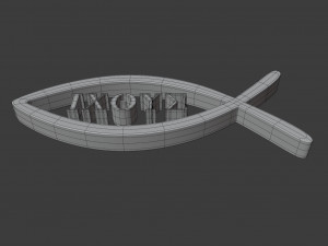 ichthys symbol 3D Model