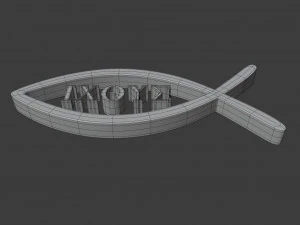 ichthys symbol 3D Model