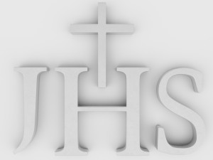 jhs christogram symbol Modelo 3D
