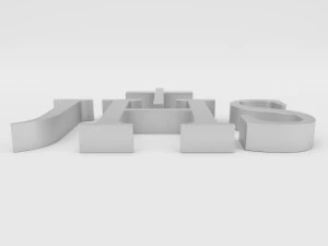 jhs christogram symbol 3D Model