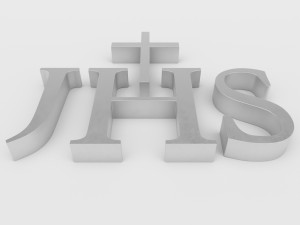 jhs christogram symbol Modelo 3D