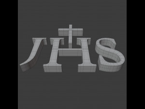 jhs christogram symbol Modelo 3D