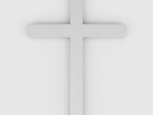 latin cross symbol Modello 3D